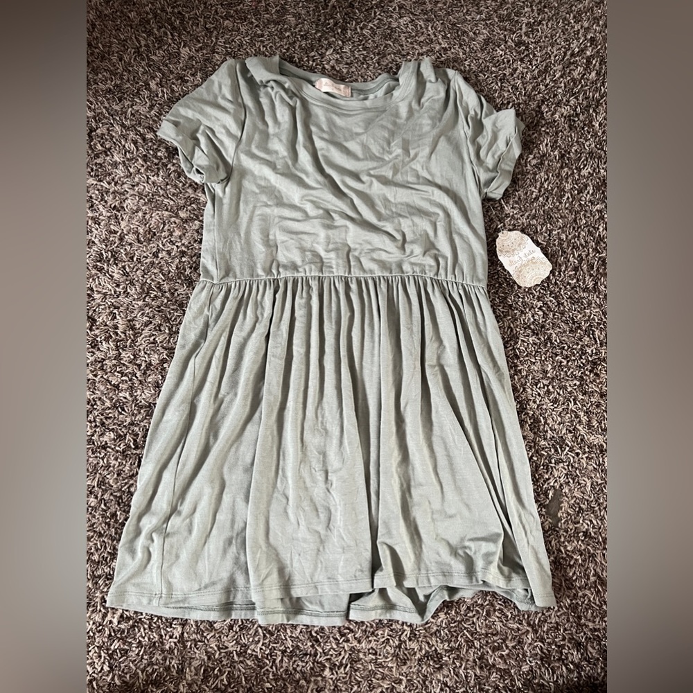 Light Green Altar’d State T-Shirt Dress